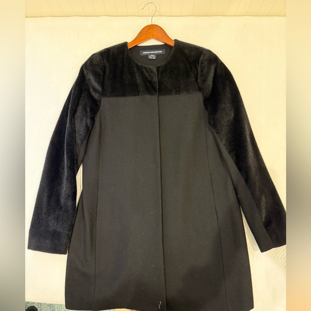 French Connection Black Women's Wool Coat